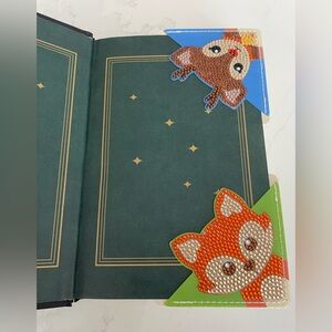 Handmade Rhinestone Animal Corner Bookmark | Fox, Highland Cow& Reindeer